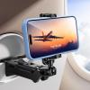 imageLamicall Airplane Phone Holder Mount  2024 Wider Clamp Travel Essentials with Screw Adjustment Tool  Plane Phone Holder Stand for Flying Desk Home Long Flight Must Haves Accessories for Women MenBlack