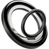 imageLamicall Magnetic Phone Ring for MagSafe Grip  2025 Super Magnet Stylish Twinkle Ring Holder Stand with Upgrade Gear Hinge Mag Safe Accessory for iPhone 16 15 14 13 Pro Max Plus Glitter SilverCrystal Black