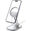 imageLamicall Phone Stand for Apple MagSafe Charger Not Fits 2024 Ver  Dual Hinge Collapsible Adjustable Charging Holder Dock for Desk Nightstand Fit for Airpods iPhone 16151413 SeriesOnly StandFor 15W Charger Old Version