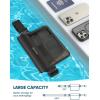 imageLamicall 2Pack Waterproof Fanny Packs Dry Bag Pouch  Elastic Waist Strap Phone Waterproof Waist Pouch Dry Bag Beach Kayaking Swimming Cruise Essentials 87 for iPhone 16 15 14 13 Pro MaxTransparent Black