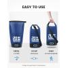imageLamicall Dry Bag Waterproof Backpack  Zippered Pocket 10L20L Roll Top Waterproof Bag with Water proof Phone Case Floatable Drybag for Swimming Boating Kayaking Camping BeachNavy Blue