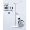 imageLamicall Headphone Stand Desktop Headset Holder  Desk Earphone Stand for All Headsets Such as Airpods Max HyperX Gaming Headphones BeatsSennheiser Music Headphones  BlackWhite