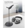imageLamicall Headphone Stand Desktop Headset Holder  Desk Earphone Stand for All Headsets Such as Airpods Max HyperX Gaming Headphones BeatsSennheiser Music Headphones  BlackBlack