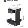 imageLamicall Headphone Stand Headset Hanger  360 Degree Rotation Earphone Hook Holder Mount Table Headphone Stand with Cable Organizer Gaming Headset Clamp for HyperX Razer Sony Sennheiser  BlackBlack