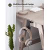 imageLamicall Headphone Stand Headset Hanger  360 Degree Rotation Earphone Hook Holder Mount Table Headphone Stand with Cable Organizer Gaming Headset Clamp for HyperX Razer Sony Sennheiser  BlackBlack