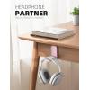 imageLamicall Headphone Stand Sticky Headset Hanger  Adhesive Headphone Holder Hook Mount Headset Stand Holder Clip Under Desk Earphone Clamp for Airpods Max HyperX Sennheiser BlackPink  Two Pack