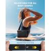 imageLamicall Waterproof Fanny Pack  2Pack Easy Handling Dry Bags Waterproof Pouch with Elastic Waist Strap for Swimming Beach Kayaking Cruise Ship Essentials 87 for iPhone 16 15 14 13 Pro MaxBlack