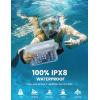 imageLamicall Waterproof Fanny Pack  2Pack Easy Handling Dry Bags Waterproof Pouch with Elastic Waist Strap for Swimming Beach Kayaking Cruise Ship Essentials 87 for iPhone 16 15 14 13 Pro MaxClear