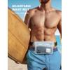 imageLamicall Waterproof Fanny Pack  2Pack Easy Handling Dry Bags Waterproof Pouch with Elastic Waist Strap for Swimming Beach Kayaking Cruise Ship Essentials 87 for iPhone 16 15 14 13 Pro MaxClear