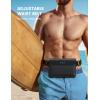 imageLamicall Waterproof Fanny Pack  2Pack Easy Handling Dry Bags Waterproof Pouch with Elastic Waist Strap for Swimming Beach Kayaking Cruise Ship Essentials 87 for iPhone 16 15 14 13 Pro MaxBlack