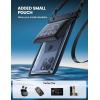 imageLamicall Waterproof Phone Pouch Case  Double Space IPX8 Water Proof Cell Phone Dry Bag with Lanyard Beach Cruise Ship Essentials for iPhone 16 15 14 13 Pro Max Galaxy S25 S24 475quot BlackBlack