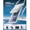 imageLamicall Waterproof Phone Pouch Case  Double Space IPX8 Water Proof Cell Phone Dry Bag with Lanyard Beach Cruise Ship Essentials for iPhone 16 15 14 13 Pro Max Galaxy S25 S24 475quot BlackWhite