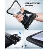 imageLamicall Waterproof Phone Pouch Case  Double Space IPX8 Water Proof Cell Phone Dry Bag with Lanyard Beach Cruise Ship Essentials for iPhone 16 15 14 13 Pro Max Galaxy S25 S24 475quot BlackBlack