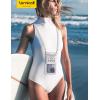 imageLamicall Waterproof Phone Pouch Case  Double Space IPX8 Water Proof Cell Phone Dry Bag with Lanyard Beach Cruise Ship Essentials for iPhone 16 15 14 13 Pro Max Galaxy S25 S24 475quot BlackWhite