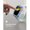 imageLamicall Aluminum Rugged Case Armor Designed for Apple Watch Case Series 8SE276SE54 45mm44mm Bumper Metal Watch Case Protective Armor Cover No Screen Protector Colour