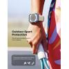 imageLamicall Aluminum Rugged Screen Protector Case Armor Designed for Apple Watch 45mm44mm Bumper Metal Watch Case Protective Armor Cover No Screen Protector Blue 9H Tempered Glass