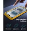 imageLamicall Glass Screen Protector for iPhone 14 Plus 13 Pro Max  Professional 9H Tempered Glass MilitaryGrade Shatterproof  HD Clear AntiScratch Fingerprint Easy Apply Frame 67 2 Pack16 61