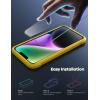 imageLamicall Glass Screen Protector for iPhone 14 Plus 13 Pro Max  Professional 9H Tempered Glass MilitaryGrade Shatterproof  HD Clear AntiScratch Fingerprint Easy Apply Frame 67 2 Pack14 61