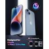 imageLamicall Glass Screen Protector for iPhone 14 Plus 13 Pro Max  Professional 9H Tempered Glass MilitaryGrade Shatterproof  HD Clear AntiScratch Fingerprint Easy Apply Frame 67 2 Pack14 Plus 67