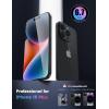 imageLamicall Glass Screen Protector for iPhone 14 Plus 13 Pro Max  Professional 9H Tempered Glass MilitaryGrade Shatterproof  HD Clear AntiScratch Fingerprint Easy Apply Frame 67 2 Pack15 Plus 67