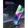 imageLamicall Glass Screen Protector for iPhone 14 Plus 13 Pro Max  Professional 9H Tempered Glass MilitaryGrade Shatterproof  HD Clear AntiScratch Fingerprint Easy Apply Frame 67 2 Pack14 61