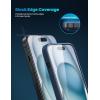 imageLamicall Glass Screen Protector for iPhone 14 Plus 13 Pro Max  Professional 9H Tempered Glass MilitaryGrade Shatterproof  HD Clear AntiScratch Fingerprint Easy Apply Frame 67 2 Pack15 61