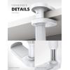 imageLamicall Headphone Stand Headset Hanger  360 Rotating Upgraded Earphones Holder Hook Mount Clamp Under Desk for Airpods Max Sennheiser More Black