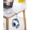 imageLamicall Headphone Stand Headset Hanger  360 Rotating Upgraded Earphones Holder Hook Mount Clamp Under Desk for Airpods Max Sennheiser More Black