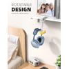imageLamicall Headphone Stand Headset Hanger  360 Rotating Upgraded Earphones Holder Hook Mount Clamp Under Desk for Airpods Max Sennheiser More Black