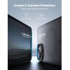 imageLamicall Magnetic Case for iPhone 14 Pro  Magnet Case Compatible for Magsafe AntiSlip Edge MILGrade Airbag Shockproof Translucent Hard Slim Protective Apple iPhone 14 Pro Cover BlackBlack
