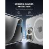 imageLamicall Magnetic Case for iPhone 14 Pro  Magnet Case Compatible for Magsafe AntiSlip Edge MILGrade Airbag Shockproof Translucent Hard Slim Protective Apple iPhone 14 Pro Cover BlackClear