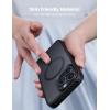imageLamicall Magnetic Case for iPhone 14 Pro  Magnet Case Compatible for Magsafe AntiSlip Edge MILGrade Airbag Shockproof Translucent Hard Slim Protective Apple iPhone 14 Pro Cover BlackBlack