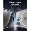 imageLamicall Magnetic Case for iPhone 14 Pro  Magnet Case Compatible for Magsafe AntiSlip Edge MILGrade Airbag Shockproof Translucent Hard Slim Protective Apple iPhone 14 Pro Cover BlackClear