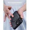 imageLamicall Magnetic Case for iPhone 14 Pro  Magnet Case Compatible for Magsafe AntiSlip Edge MILGrade Airbag Shockproof Translucent Hard Slim Protective Apple iPhone 14 Pro Cover BlackBlack