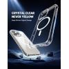 imageLamicall Magnetic Case for iPhone 14 Pro  Magnet Case Compatible for Magsafe AntiSlip Edge MILGrade Airbag Shockproof Translucent Hard Slim Protective Apple iPhone 14 Pro Cover BlackClear