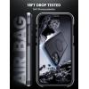 imageLamicall Magnetic Phone Case for MagSafe  18 FT MilGrade Drop Protection Shockproof Case with Air Bumpers Metal Buttons for iPhone 15 Pro Max Black Titanium15 Plus67