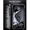 imageLamicall Magnetic Phone Case for MagSafe  18 FT MilGrade Drop Protection Shockproof Case with Air Bumpers Metal Buttons for iPhone 15 Pro Max Black Titanium15 Pro 61