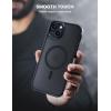 imageLamicall Magnetic Phone Case for MagSafe  18 FT MilGrade Drop Protection Shockproof Case with Air Bumpers Metal Buttons for iPhone 15 Pro Max Black Titanium15 Plus67