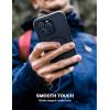 imageLamicall Magnetic Phone Case for MagSafe  18 FT MilGrade Drop Protection Shockproof Case with Air Bumpers Metal Buttons for iPhone 15 Pro Max Black Titanium15 Pro Max 67