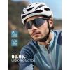 imageLamicall Polarized Sports Sunglasses for Men Women 24g UV400 Protection Sun Glasses for Cycling Running Baseball FishingBlack Framegray Lens