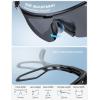 imageLamicall Polarized Sports Sunglasses for Men Women 24g UV400 Protection Sun Glasses for Cycling Running Baseball FishingBlack Framegray Lens