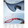 imageLamicall Polarized Sports Sunglasses for Men Women 24g UV400 Protection Sun Glasses for Cycling Running Baseball FishingBlack Framered Lens