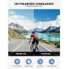 imageLamicall Polarized Sports Sunglasses for Men Women 24g UV400 Protection Sun Glasses for Cycling Running Baseball FishingBlue Frameblue Lens