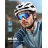 imageLamicall Polarized Sports Sunglasses for Men Women 24g UV400 Protection Sun Glasses for Cycling Running Baseball FishingGray Frameblue Green Lens