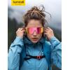 imageLamicall Polarized Sports Sunglasses for Men Women 24g UV400 Protection Sun Glasses for Cycling Running Baseball FishingPink Framepink Lens