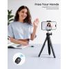 imageLamicall Tripod for iPhone  3 in 1 Flexible Phone Tripod with Wireless Remote  iPhone Tripod Stand for Video Recording Vlogging Selfie Compatible with iPhone Samsung Go Pro Digital CameraBlack