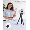 imageLamicall Tripod for iPhone  3 in 1 Flexible Phone Tripod with Wireless Remote  iPhone Tripod Stand for Video Recording Vlogging Selfie Compatible with iPhone Samsung Go Pro Digital CameraNEW Upgraded Tripod for Camera  Dark Grey