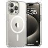 imageLamicall Magnetic Case for iPhone 14 Pro  Magnet Case Compatible for Magsafe AntiSlip Edge MILGrade Airbag Shockproof Translucent Hard Slim Protective Apple iPhone 14 Pro Cover BlackClear