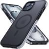 imageLamicall Magnetic Phone Case for MagSafe  18 FT MilGrade Drop Protection Shockproof Case with Air Bumpers Metal Buttons for iPhone 15 Pro Max Black Titanium15 Plus67