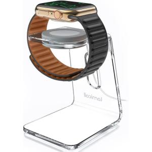 imageAcrylic Watch Stand for Apple Watch Charger  Lamicall Desk Watch Charging Dock Transparent Clear iWatch Charger Holder Nightstand Fit for All Apple Watch Series SE Ultra 10987654321